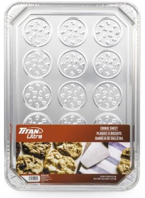 A0070 : Titan foil. A0070 : Kitchen and house - Cooking equipment - Cookies Pans TITAN FOIL. , COOKIES PANS , 24 UN