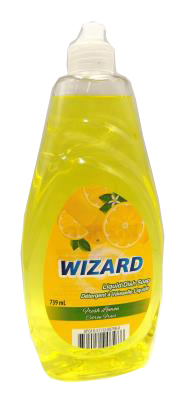 A00720 : Wizard A00720 : Produits ménagers - Produits nettoyants - Liquide Vais. Citron (jaune) WIZARD,liquide vais. CITRON (jaune),12 x 739 ML
