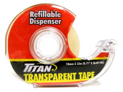 A60 : Titan A60 : Accessories & Supplies - Office supplies - Transp Tape Disp TITAN, TRANSP TAPE DISP, 24X33M