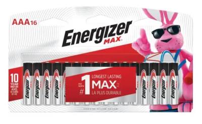 AENAAA16 : Energizer AENAAA16 : Accessories & Supplies - Batteries - Battery Aaa (16) ENERGIZER , BATTERY AAA (16) , 12 CARTE/CS