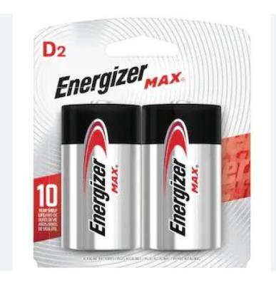 AEND2 : Energizer AEND2 : Accessories & Supplies - Batteries - Battery D(2) ENERGIZER,BATTERY D(2), 12 CART/CS