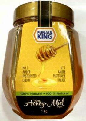 C78 : Punjab king C78 : Lunch and snacks - Honey - Pasteurized Amber Honey (liquid) PUNJAB KING,PASTEURIZED AMBER HONEY (liquid), 6 x 1 KG