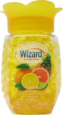 CA90457 : Wizard CA90457 : Household products - Air purifier - Tropical Scented Crystal Beads (yellow) WIZARD, tropical SCENTED CRYSTAL BEADS (yellow),12 x 340g