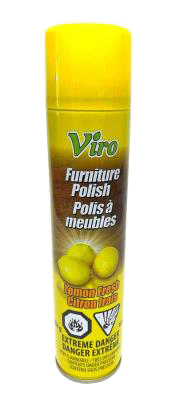 CA938 : Viro CA938 : Household products - Cleaning products - Furniture Polish VIRO, FURNITURE POLISH, 18 x 284g (aerosol)