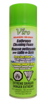 CA940 : Viro CA940 : Household products - Cleaning products - Bathroom Cleaning Foam VIRO , BATHROOM cleaning FOAM , 18 x 340g (aerosol)