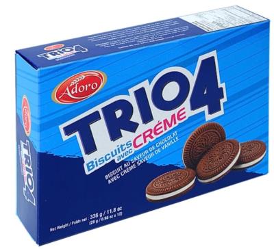 CB0054 : Adoro CB0054 : Lunch and snacks - Cookies - Cookies Cream (oreo) ADORO, COOKIES CREAM (oreo), 12 x 336G