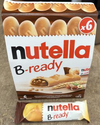 CB6355 : Nutella CB6355 : Confiseries - Croustilles  - B-ready Ferrero (barre Tendre) NUTELLA, B-READY ferrero (barre tendre),16 x 132G