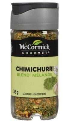 CE0025-OU : Mc cormick CE0025-OU : Condiments - Spices - Chimichurri Seasonning MC CORMICK,CHIMICHURRI SEASONNING , 48 x 36g