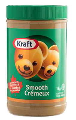 CG2155 : Kraft CG2155 : Déjeuner et collations - Arachides - Beurre Arachides Cremeux KRAFT,BEURRE arachides CREMEUX,12 x 1 KG
