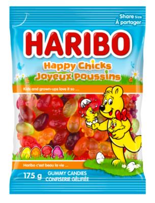 CG2247-OU : Haribo CG2247-OU : Confiseries - Bonbons - Gummies Joyeux Poussins HARIBO,GUMMIES joyeux poussins, 12 x 175g