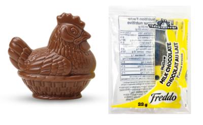 CG40 : Vadebonc. CG40 : Confiseries - Chocolat - Poules Choco VADEBONC.,POULES CHOCO, 288 x 22g