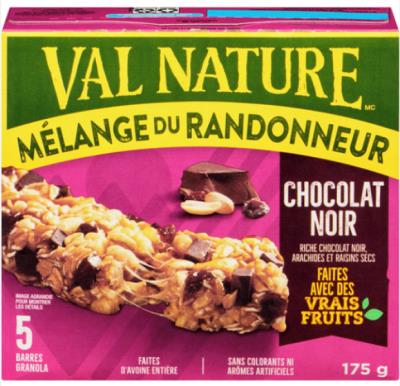 CG7222 : Val nature CG7222 : Lunch and snacks - Cookies - Choco Dark Bars (5ct) VAL NATURE, CHOCO DARK bars (5CT), 12 x 175g