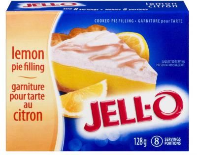 CG987-1 : Jell-o CG987-1 : Lunch and snacks - Spreads - Lemon Pie Filling JELL-O, LEMON pie FILLING, 24 x 128G