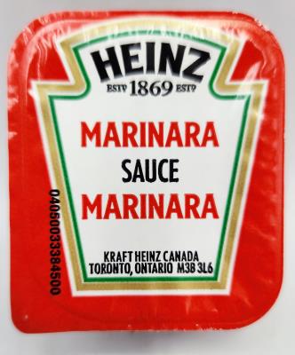 CH0030 : Heinz CH0030 : Déjeuner et collations - Fromage - Trempette Marinara HEINZ, TREMPETTE MARINARA, 120 x 25ML (sans upc)