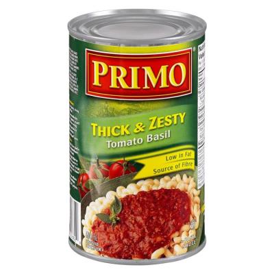 CH267-OU : Primo CH267-OU : Condiments - Sauces - Sauce Pour Pâtes Tomate & Basilic PRIMO, SAUCE pour pâtes TOMATE & BASILIC, 12 x 680ml