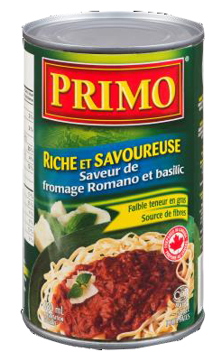 CH271 : Primo CH271 : Condiments - Sauce - Sauce Pasta Romano & Basil PRIMO, SAUCE pasta ROMANO & BASIL, 12 x 680ml