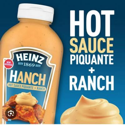 CH69-1 : Heinz CH69-1 : Condiments - Sauces - Hanch Sauce Piquante Ranch HEINZ,HANCH sauce PIQUANTE RANCH,6 x 362 ML