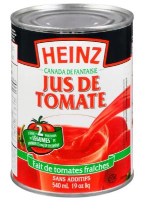 CJ0032-1 : Heinz CJ0032-1 : Beverages - Juice - Tomato Juice HEINZ, TOMATO JUICE, 24 x 540ML