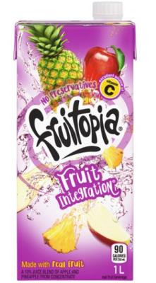 CJ3364 : Fruitopia CJ3364 : Beverages - Juice - Fruit Integration Juice FRUITOPIA, FRUIT INTEGRATION JUICE,12 x 1 L