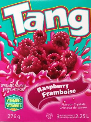 CJ718 : Tang CJ718 : Breuvages - Jus - Cristaux Framboise TANG,CRISTAUX FRAMBOISE,20 x 276G