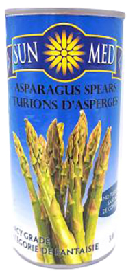 CL002 : Sun med CL002 : Preserves and jars - Vegetables - Asparagus Spears SUN MED , ASPARAGUS SPEARS , 24 x 341 ML