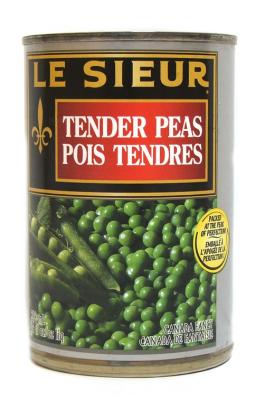 CL78 : Le sieur CL78 : Preserves and jars - Vegetables - Tendre Peas LE SIEUR,TENDRE PEAS,12 x 398ML