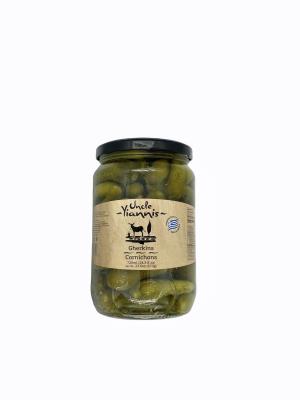 CM51 : Uncle yiannis CM51 : Conserves et bocaux - Légumes - Cornichons Entiers Marinés UNCLE YIANNIS , CORNICHONS ENTIERS marinés , 12 x 720ml