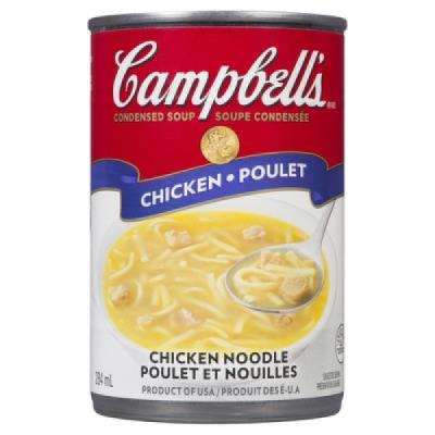 CS653-OU : Campbell's CS653-OU : Conserves et bocaux - Soupes - Soupe Poulet & Nouilles CAMPBELL'S, SOUPE POULET & NOUILLES,  48 x 284ML
