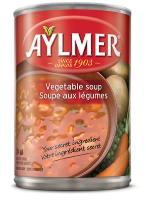 CS94 : Aylmer CS94 : Preserves and jars - Soups - Vegetable Soup AYLMER, VEGETABLE SOUP, 24 x 284 ML
