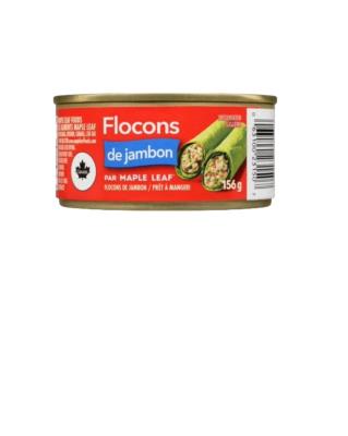 CV38 : Maple leaf CV38 : Conserves et bocaux - Viandes - Flocons Jambon MAPLE LEAF, FLOCONS JAMBON, 24 x 156g