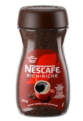 K40 : Nescafe K40 : Breuvages - Café - Cafe Instant Riche NESCAFE, CAFE INSTANT riche, 12 x 170g