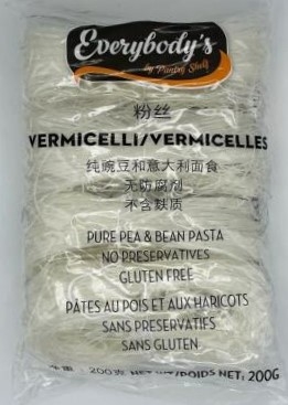 N29 : Everybody's N29 : Nuts and Seeds - Rice - Rice Vermicelli Gluten Free EVERYBODY'S, RICE VERMICELLI gluten free, 40 x 200g