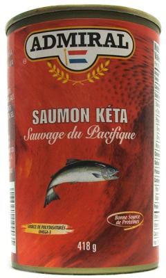 P42 : Admiral P42 : Preserves and jars - Fish - Keta Salmon ADMIRAL, KETA SALMON, 24X418G